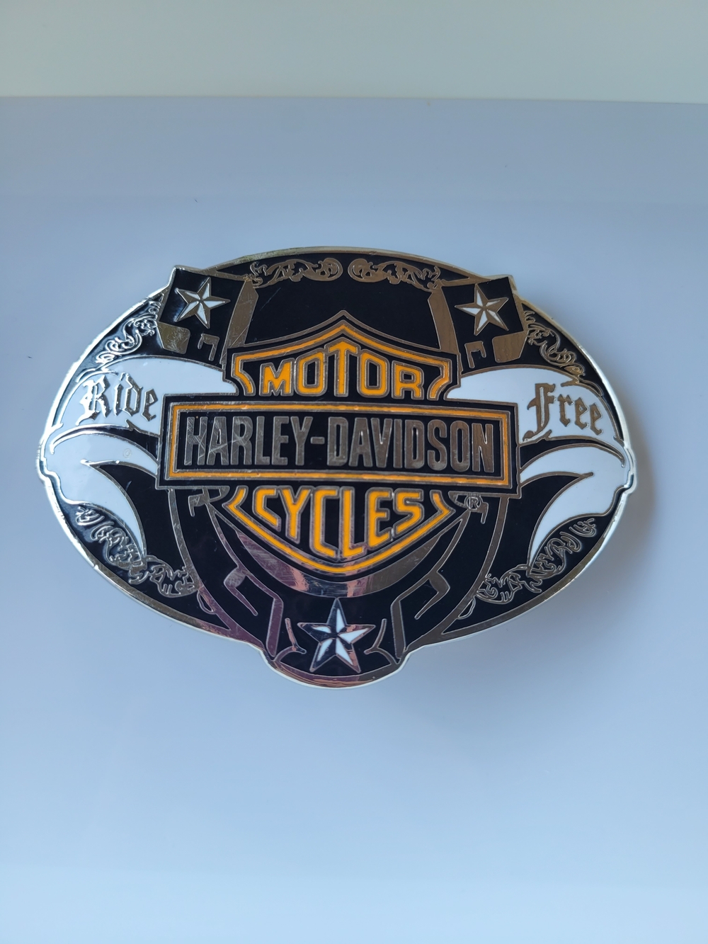 Harley-Davidson Vintage 2005 "Ride Free" Oval Belt Buckle 97728-06V